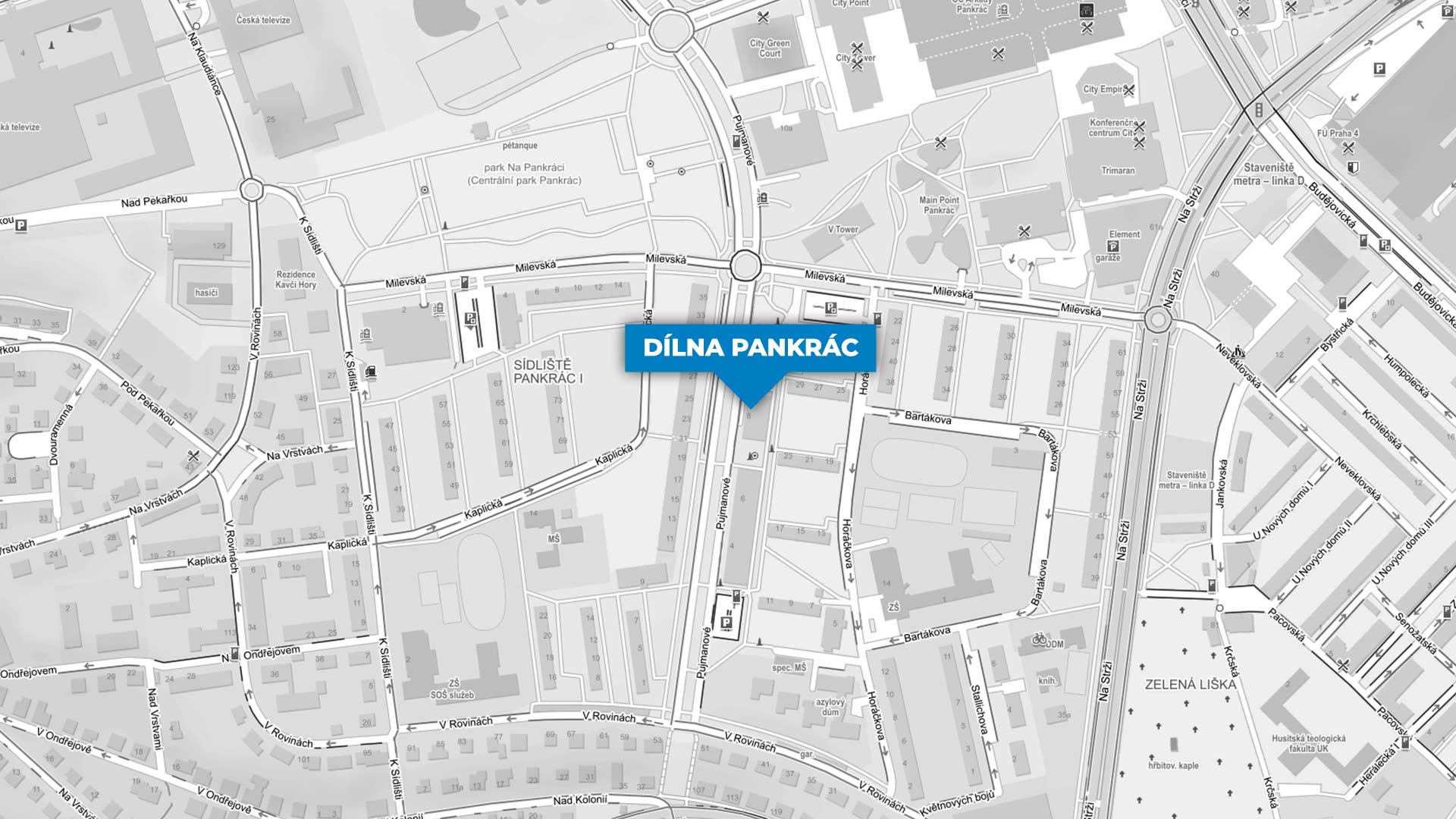 dilna_pankrac_mapa dilna_pankrac_mapa